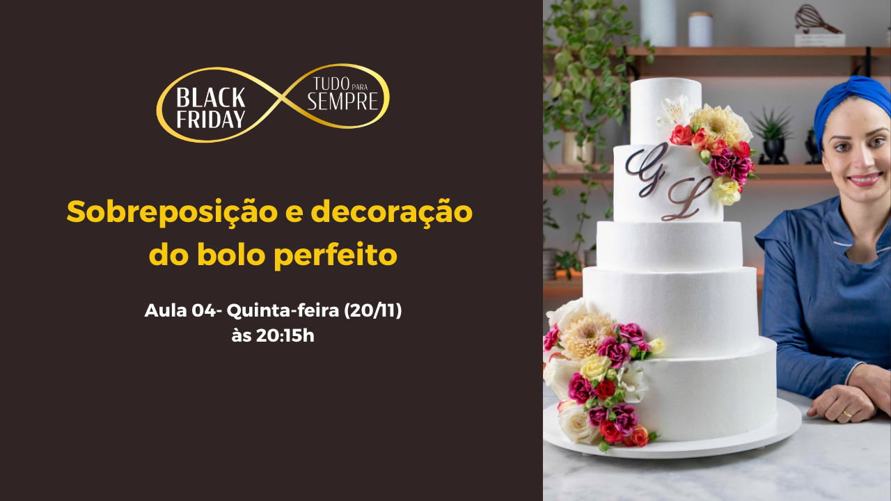 Aula 4 - Sobreposição e decoração do bolo perfeito